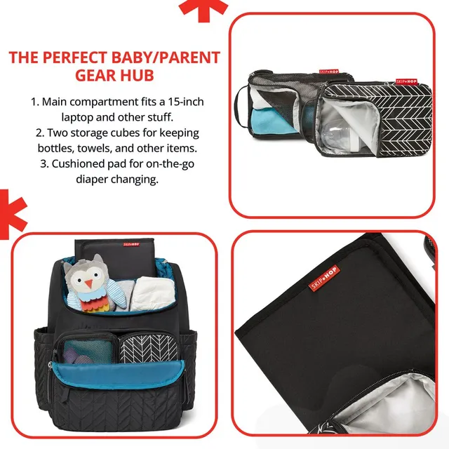 Skip Hop - Forma Diaper Backpack - Chocolate (3)